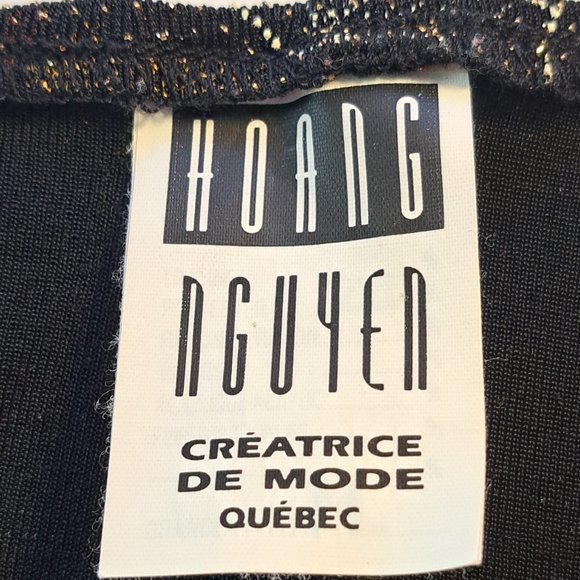 HOANG NGUYEN Designer TOP blouse Sz M ART to WEAR made in Quebec city CANADA - Picture 7 of 10